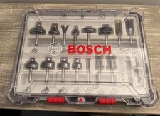 15 Piece Router Bit Set Carbide Tipped Assorted Bosch RBS015MBS Wood