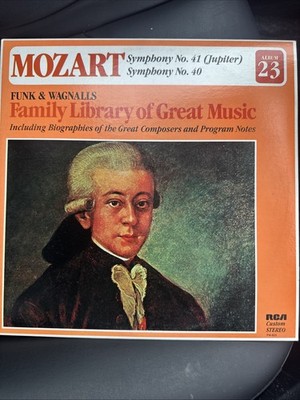 Funk & Wagnalls Family Library Of Great Music Album 23 Mozart 12  Record FW623