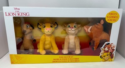 Disney The Lion King Plush Collector Set of 4 Timon Simba Nala Pumba New