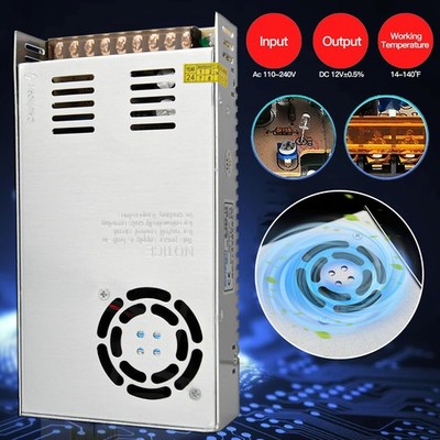 AC 110V-220V zu DC 12V Schaltnetzteil Transformator Netzteil Adapter LED Treiber