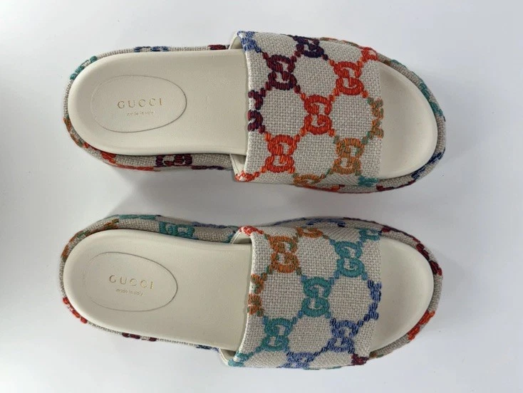 Женские сандалии на платформе Gucci 9,5 - Изображение 2 из 4