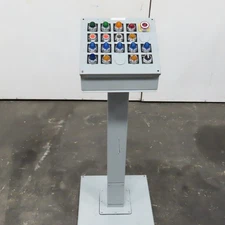 Hoffman E20PBA Pedestal Mounted Operator Station 20-Hole Pushbutton Enclosure