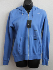 Nike Women's Classic Full Zip Fleece Hoodie Jacket Blue L 586640-428