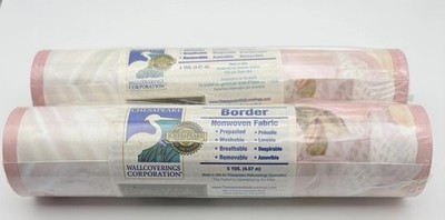 NOS 2 Rolls Ballet Slippers & Pink Roses Easy Walls Wallpaper Border GU92092B
