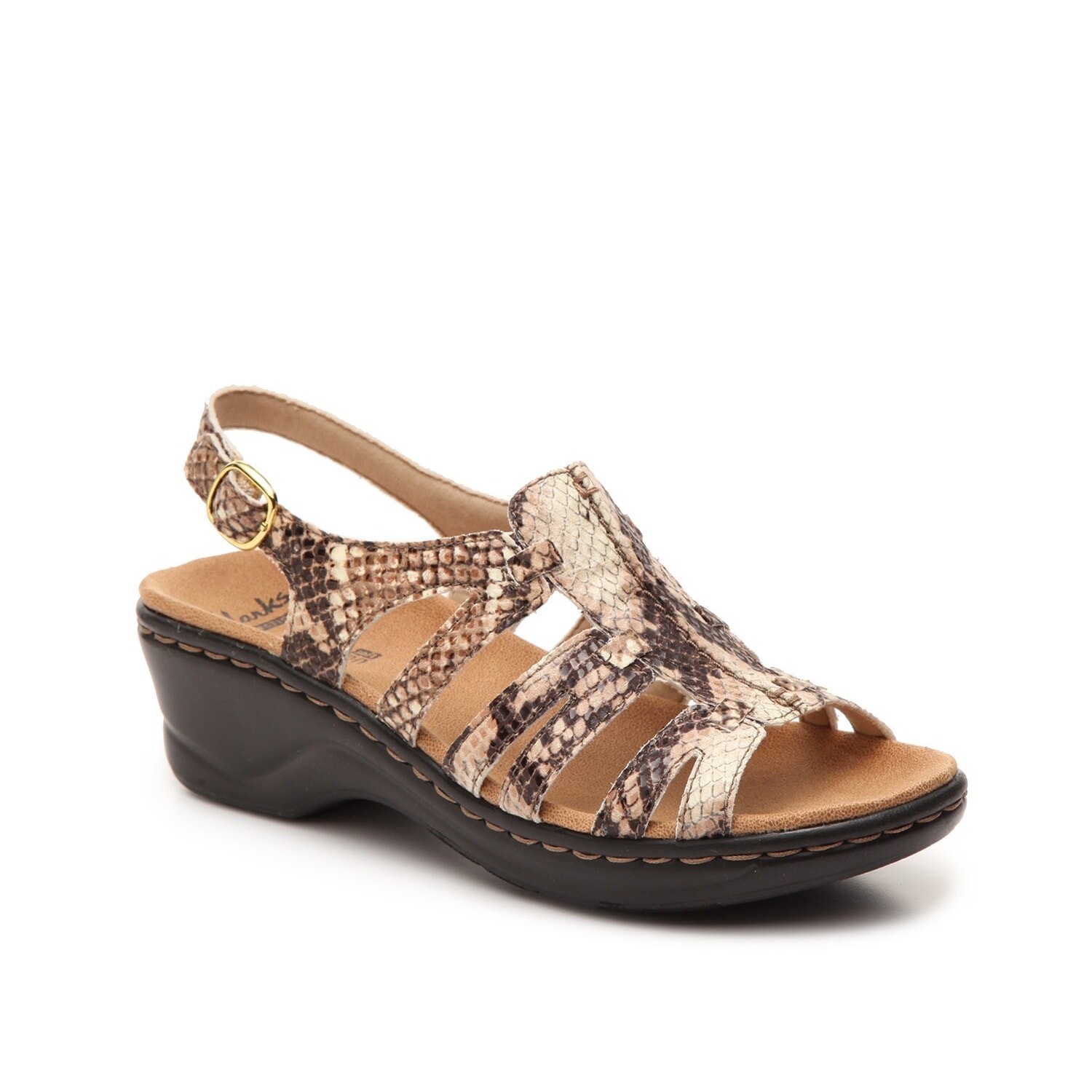 Clarks Lexi Marigold Snake Skin Python Leather Sl… - image 1