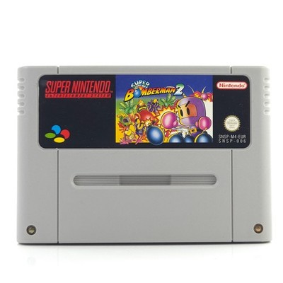 Super Nintendo Spiel: Super Bomberman 2 - SNES Modul Cartridge (PAL EUR)