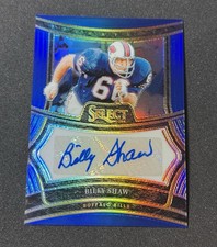 2024 Panini Select SP-BSW Billy Shaw Signatures Blue Prizm /149 Auto Bills HOF