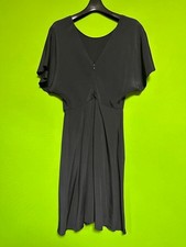 PRADA Made in Italy Silk Dress Flare Sleeve Black S/M F/S from Japan