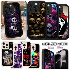Customized Durable Phone Case For iPhone 17e 16 14 15 13 Skull Dark Style  Cover