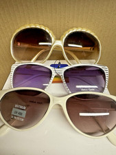 Large Frames Style Sunglasses Round Set 3 Vtg 60 /70 Style Hippie Glasses Lot 16