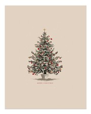 Elegant Christmas Tree Wall Art Poster for Festive Decor Home Decor