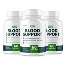 (3 Pack) Healthy Flow Blood Support Capsules, Healthyflow Pills (180 Capsules)