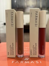 FARMASI MATTE LIQUID LIPSTICK MERLOT AND NOVA   LOT OF 2
