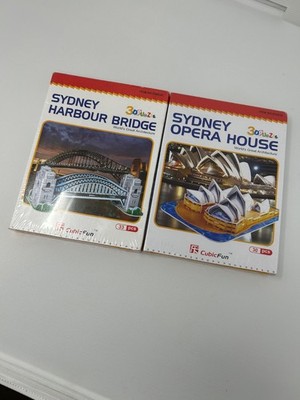 3D Puzzle Cubic Fun Sydney Harbour Bridge & Sydney Opera House NEW