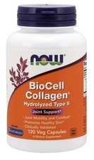 NOW Foods BioCell Collagen Hydrolyzed Type II - 120 vcaps (454,43 EUR/kg)
