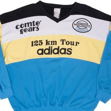 VINTAGE ADIDAS 125KM TOUR COMTE GEARS SWEATSHIRT XL 1980S