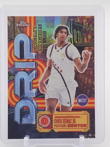 CHRIS CENAC JR. 2025-26 TOPPS CHROME MCDONALD'S ALL AMERICAN DRIP SP Q2550