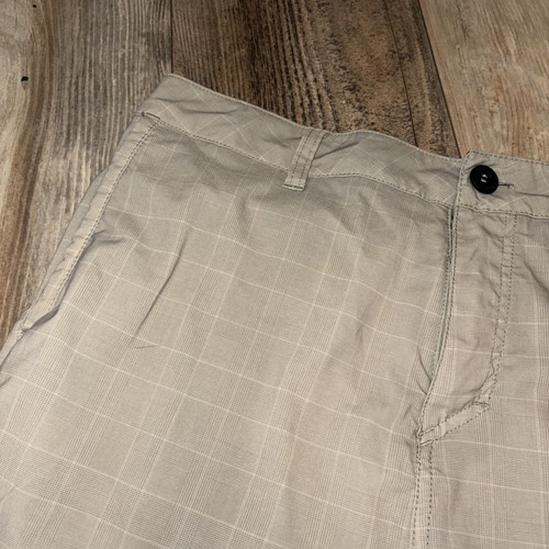 Pantalones Cortos Quicksilver RN 114199 Beige a Cuadros Talla 34 Bolsillos con Botones - Imagen 6 de 17