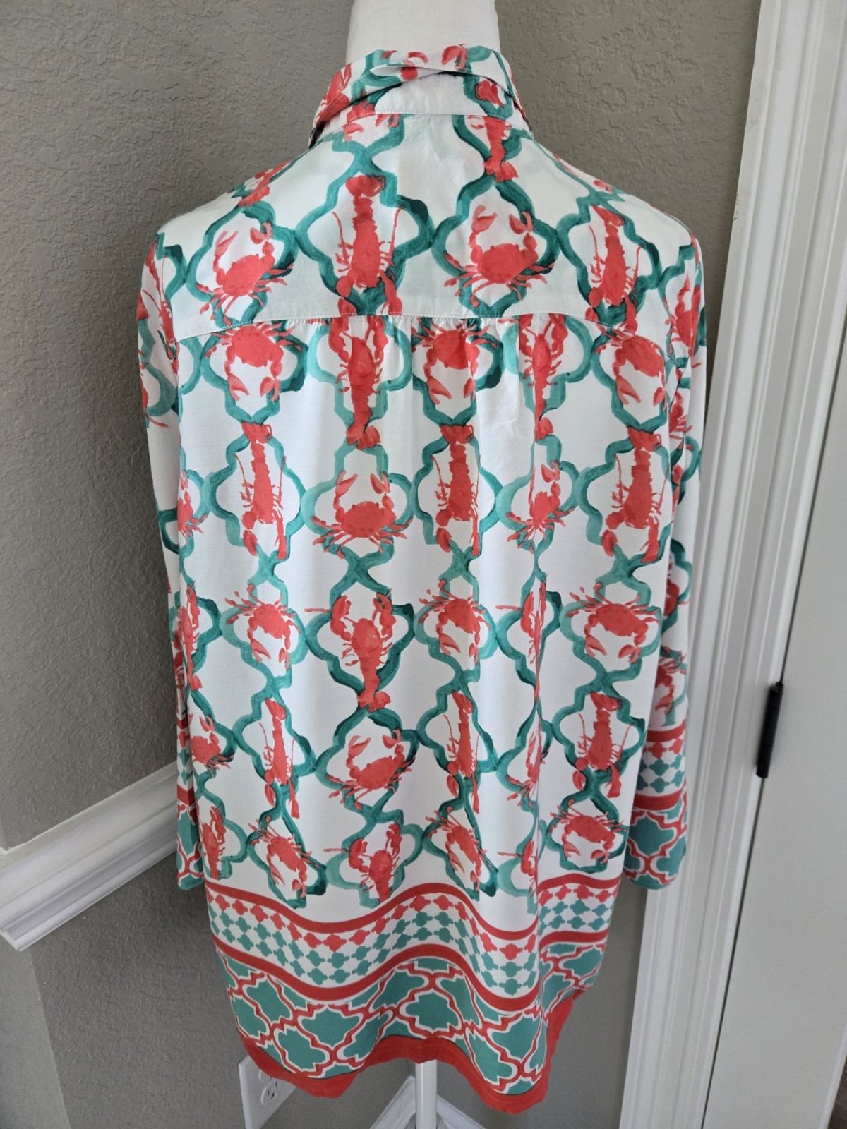 Ruby Rd. Lobster Blouse, Size Large - image 4
