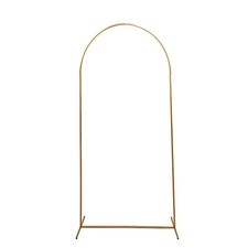 6 ft Gold Round Top Metal Floral Display Frame Wedding Arch Backdrop Stand Event