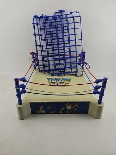 1985 WWF Wrestling Superstars Sling Em Fling Em Ring Vintage LJN Cage Unbroken!