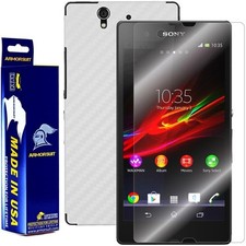 ArmorSuit MilitaryShield Sony Xperia Z Phone Screen Protector White Carbon USA