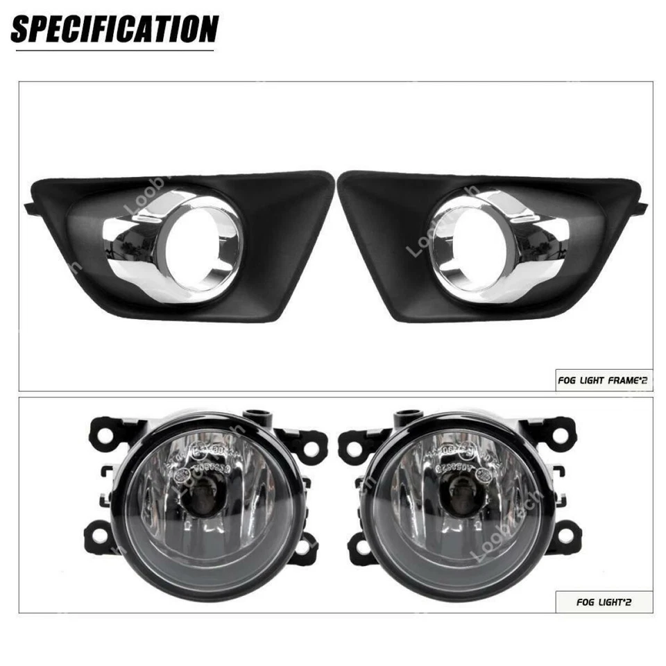 Para Ford Ecosport 13- Luz antiniebla halógena parachoques marco cubierta luz de circulación diurna Foto 3 de 4