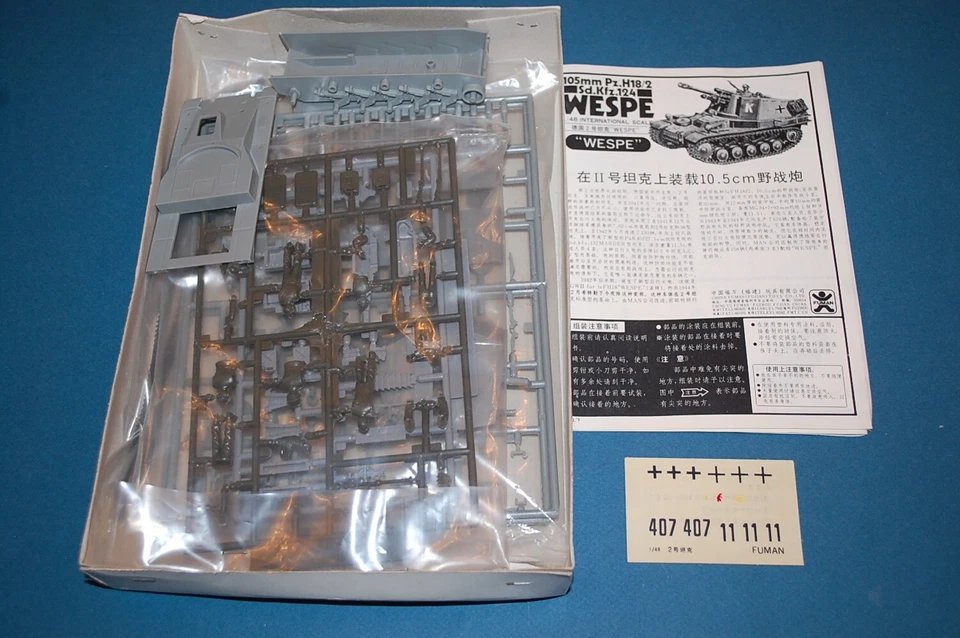 Fuman 35420 - 105mm Pz.H18/2 WESPE scala 1/48 - Immagine 2 di 2