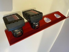 Milwaukee m12 4 place battery Holder Mount Aluminum Not 3D Printed Metal