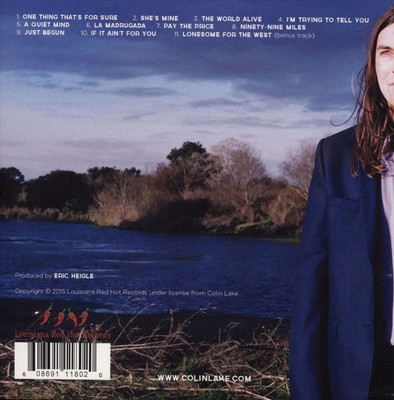 COLIN LAKE - ONE THING THAT'S FOR SURE [SLIPCASE] NEW CD