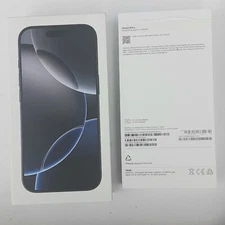Apple A3083 iPhone 16 Pro Black Titanium 128GB - Empty Box ONLY