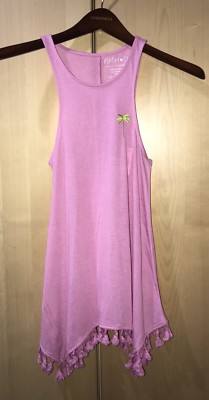 New Fifth Sun Swim Suit Bikini Cover Up Tank Top Pineapple Tassel Sz XS V3