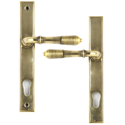 From The Anvil Reeded Slimline Feder Espagnolette Türgriff