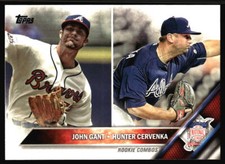 2016 Topps Update John Gant / Hunter Cervenka RC    #US53 Atlanta Braves