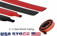 3 : 1 Heat Shrink Tubing with Adhesive  Marine Grade Waterproof  Wire Wrap 1/4-1