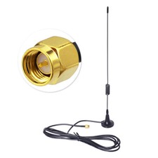 5dBi 2.4GHz WiFi Antenna,SMA Male Connector Magnetic Mount Base for IP Camera