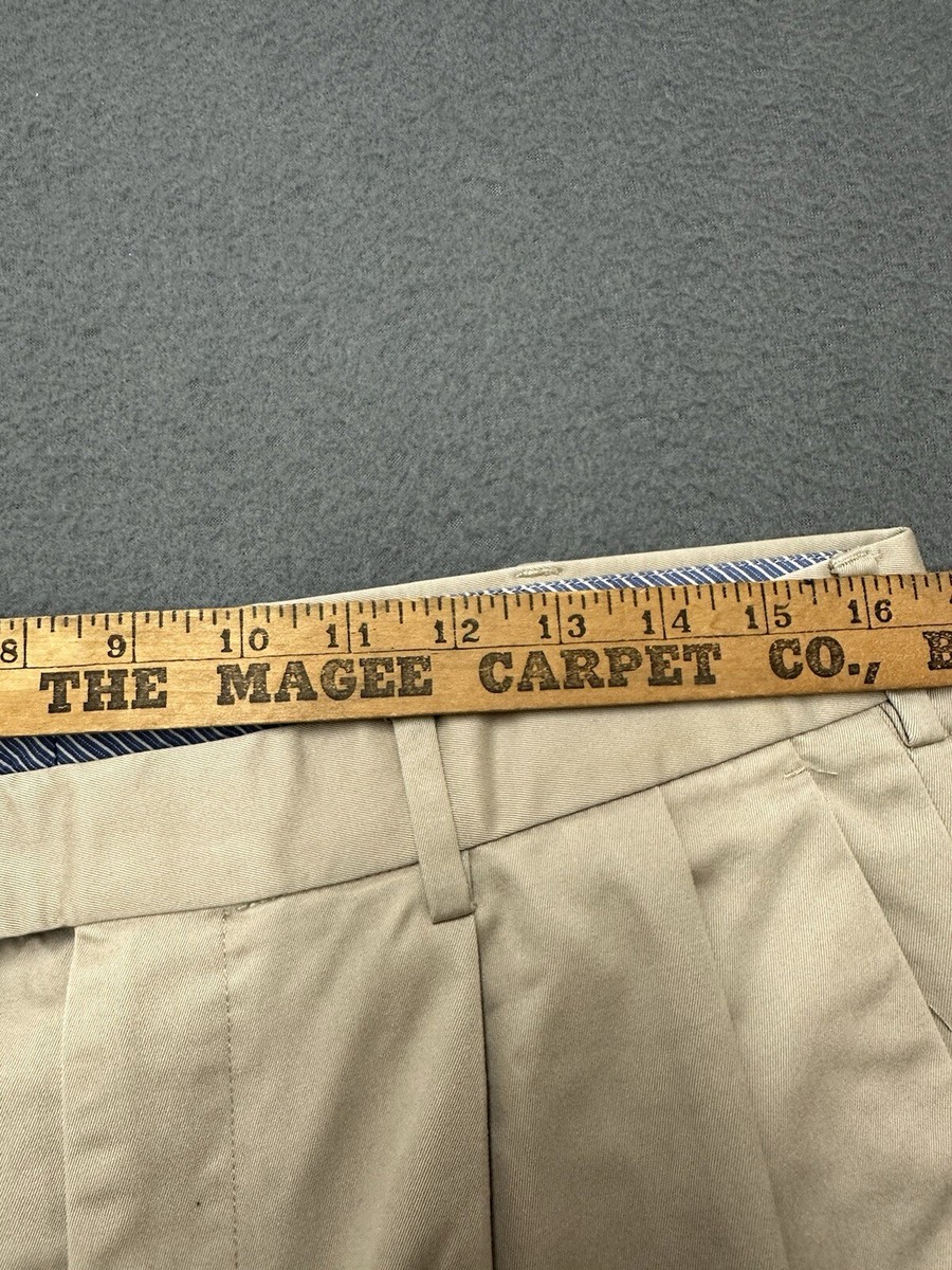 Axist Chino Pants Men's 33x32 Gray off white Flat Front