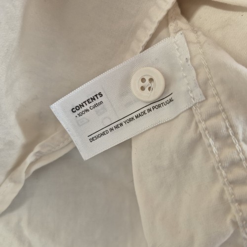 Best Made Co Shirt Mens Small Cream Button Up Short Sleeve Cotton Pockets Cotton - Picture 8 of 13
