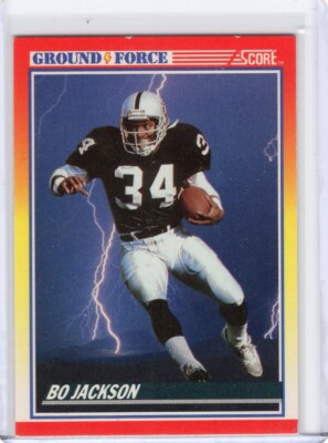 1990 Score Ground Force Bo Jackson #330 Los Angeles Raiders | eBay