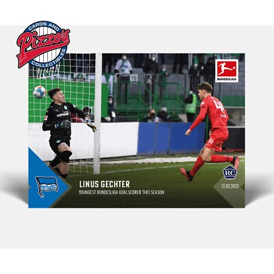 Linus Gechter RC Youngest Goalscorer / Season Bundesliga TOPPS NOW #137 In Hand