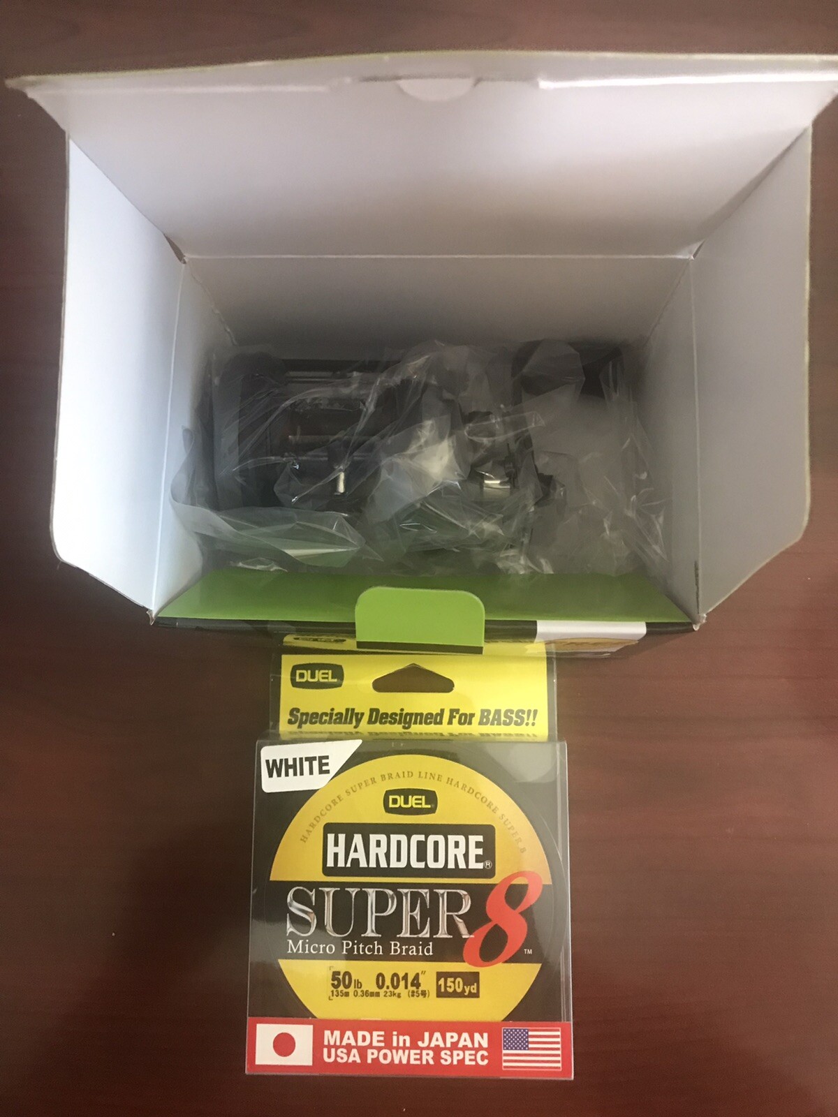 ZEBCO BIG CAT FISH XT CASTING FISHING REEL 3 BB 6.31 + 50 LB BRAIDED