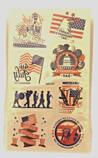 4th of July Temporary Tattoos  10 Sheets  Independence Day  Patriotic
