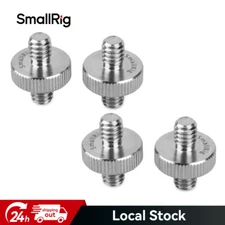 SmallRig 1/4 to 1/4" Male Threaded Screw Adapter Double Head Stud for Camera 4PC