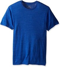 ASICS Men's Team Tech Short Sleeve Crew Neck Heather T-Shirt, Royal Blue