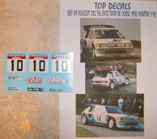 ADDITIF 1/18 PEUGEOT 205 T16 TOUR DE CORSE 1986 MICHELE MOUTON TOP DECALS