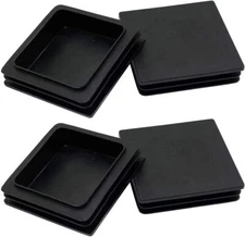4Pack 100mm (4 Inch) Square Plastic Plug Square Tubing End Caps Tubing Post