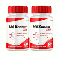 2-Pack MaxBoost Plus Pills - Max Boost Plus Supports Energy for Men-120 Capsules