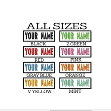 Custom Name Tag Personalized Embroidered Applique Patch Bikers, Uniforms Veteran