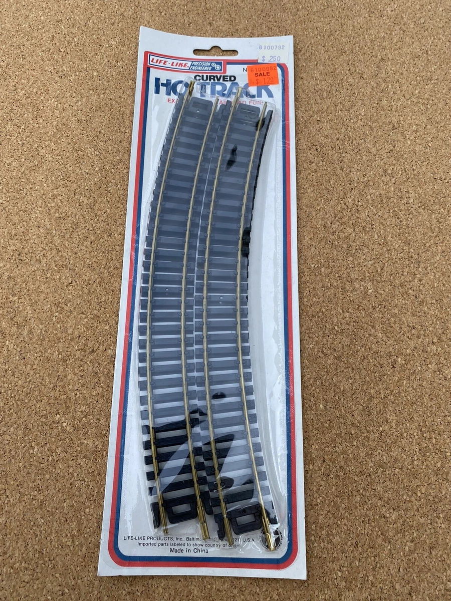 Life Like Curved HO Track 4 Pack No. 8601 Sealed NOS
