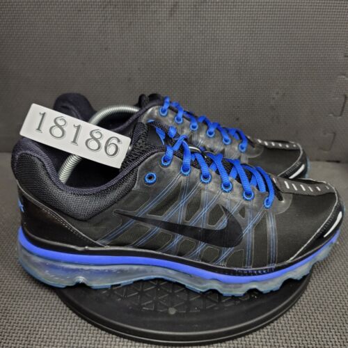 Nike Air Max+ 2009 Shoes Mens Sz 11.5  Black Blue… - image 1